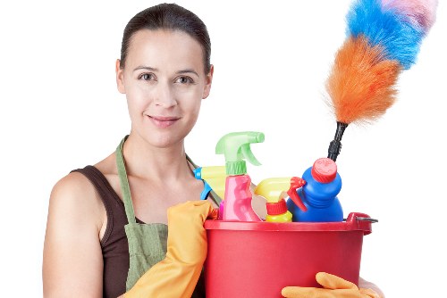 Domestic cleaning in a busy E8 property with stairs and hallway