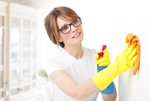 Professional oven cleaning service in an E8 home kitchen