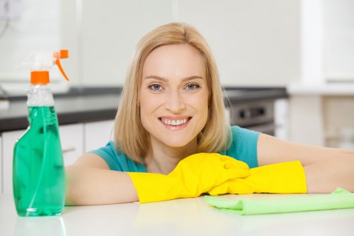 Health and safety training for a cleaner during routine work
