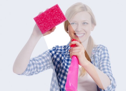 Local cleaner preparing a rental home in E8 for new guests